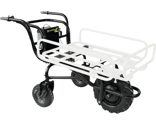 Motorizovaný trakař se třemi koly a logem Zipper