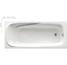 Vana RAVAK Vanda II 160x70 cm snowwhite CP11000000