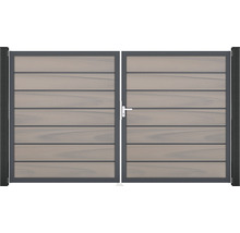 Dvoukřídlá brána s rámem a vodorovnými výplňovými tyčemi