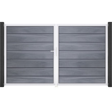 Plastová zahradní branka s vodorovnými lamelami