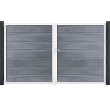 Dvojitá brána z plastu s rámem