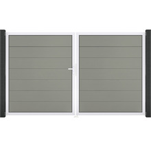 Dvoukřídlá brána s vodorovnými panely