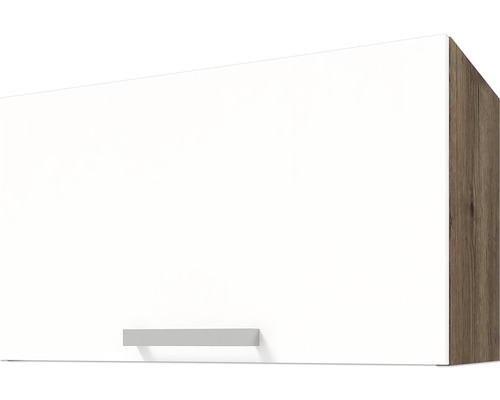 Kuchyňská skříňka horní s vyklápěcími dvířky BASIC H 60 N dub halifax/biela lesk
