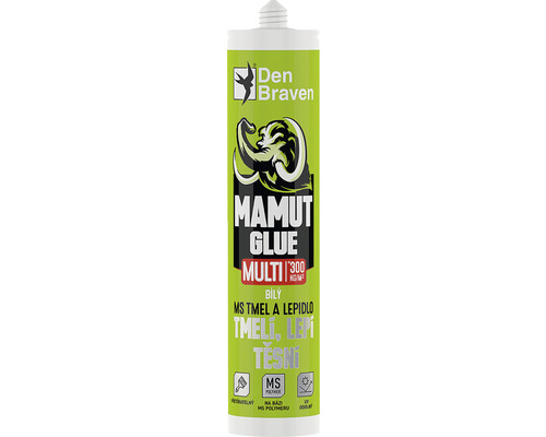 Monážní lepidlo DEN BRAVEN Mamut Glue Multi 290 ml bílé Den Braven Mamut lepidlo Multi kartuše