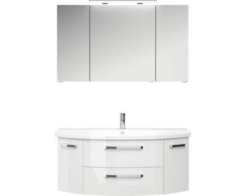 Koupelnová sestava Pelipal xpressline 4010 120,5 cm bílá vysoce lesklá 4010.1206109