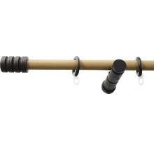Garnýž dřevěná Rullo Ø 28 mm 300 cm wenge/přírodní-thumb-0 Garnýž dřevěná Rullo Ø 28 mm 300 cm wenge/přírodní-thumb-0