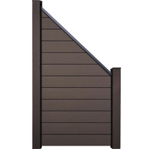 Plastový zahradní plot s vodorovnými lamelami