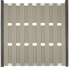 Plastový zahradní plot se sloupky