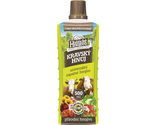 Univerzální hnojivo kravský hnůj kapalný Hoštické hnojivo 500 ml Univerzální tekuté hnojivo kravský hnůj v 500 ml balení