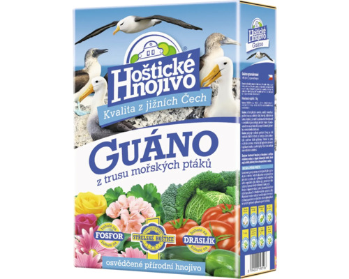 Hnojivo přírodní granulované guáno Hoštické hnojivo 1 kg