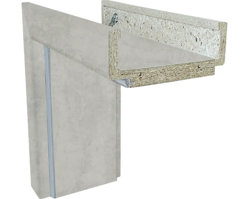 Obložková zárubeň Solodoor 60 L šířka 80 mm beton