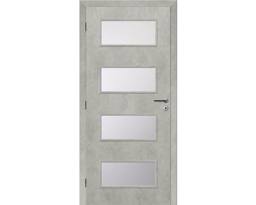 Interiérové dveře Solodoor Zenit 28 proslkené 60L beton