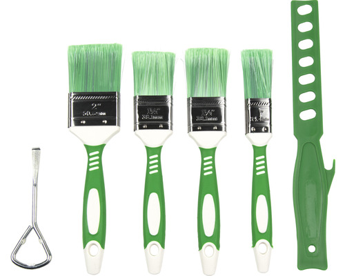 Sada válečků na barvy se čtyřmi štětci, otvírákem na plechovky s barvou a multifunkčním nástrojem