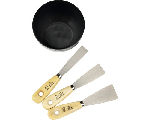 Sada špachtlí s míchací nádobou