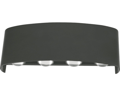 LED venkovní nástěnné svítidlo Top Light RAY C IP44 8 W 680 lm 4000 K černé Šedé LED nástěnné svítidlo se čtyřmi žárovkami