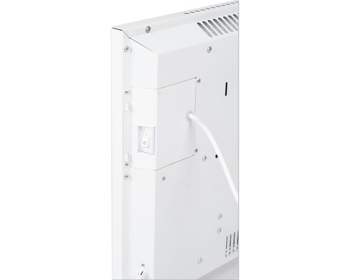 Detail radiátoru s vypínačem a kabelem