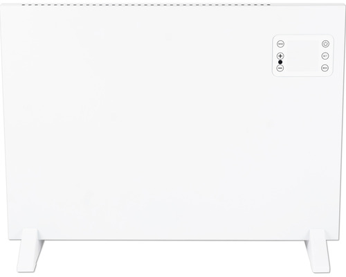 Plochý topný přístroj s ovládacími prvky