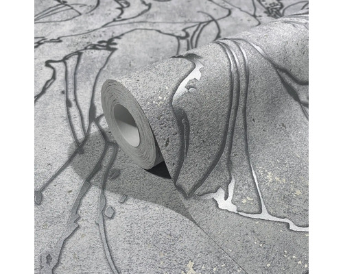 Role šedé tapety s abstraktním vzorem