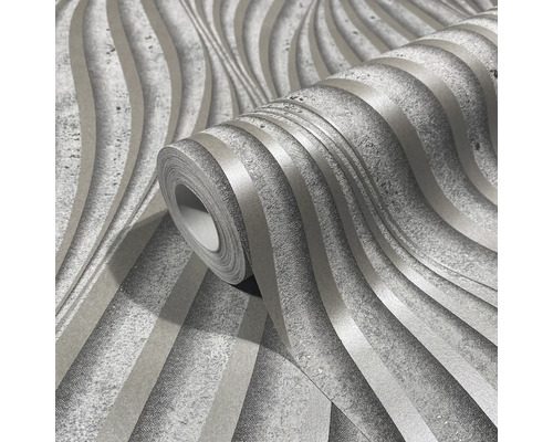 Role tapety s vlnitým proužkovaným vzorem