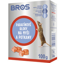 Bros nástrahový blok proti myším a potkanům, balení 100 gramů