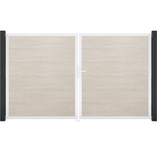 Dvoukřídlá brána s vodorovnými panely