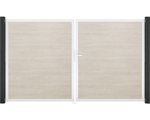 Dvoukřídlá brána s vodorovnými panely