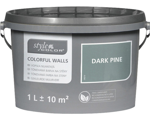 Barva na stěny a strop StyleColor 1 l tmavá borovice