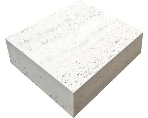 Schod Verto 2 50 x 40 x 15 cm slonovinový Čtvercový blok z travertinu