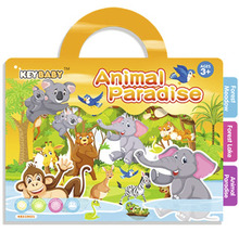 Omalovánka Keybaby Animal Paradise s různými obrázky zvířat