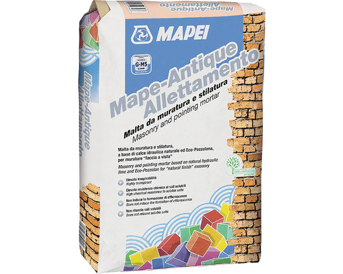 Malta Mapei Mape-Antique Allettamento Krémová 25 kg Mapei Mape-Antique Allettamento malta pro zdění a spárování, pytel
