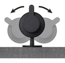 Otočný háček na ručníky Tiger pro montáž na stěnu