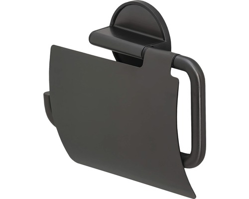 Držák toaletního papíru s víkem k montáži na stěnu