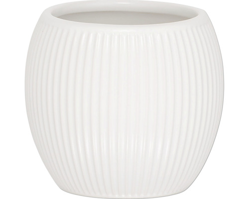 Žebrovaný keramický květináč
