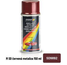 Červený metalický lak ve spreji, 150 ml