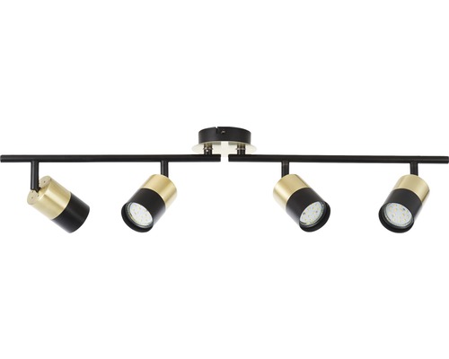 Stropní svítidlo se čtyřmi reflektory, LED, z kovu