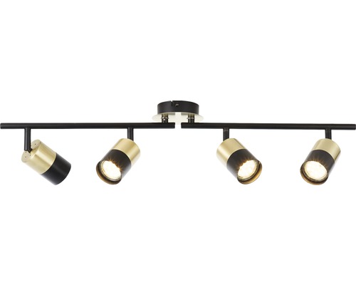 Stropní svítidlo se čtyřmi reflektory, kovové prvky