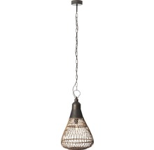 Závěsná lampa s řetízkovým závěsem a otevřeným stínidlem