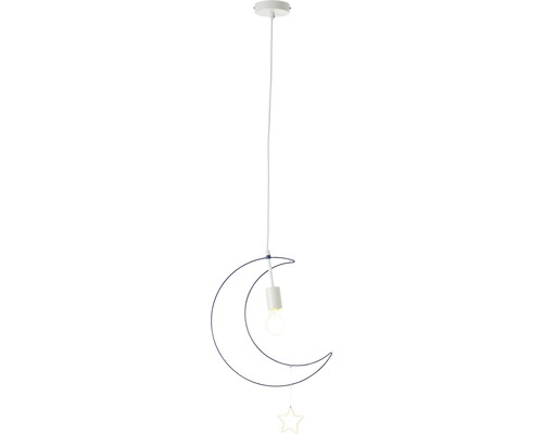 Závěsné svítidlo ve tvaru měsíce s hvězdou