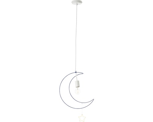 Závěsné svítidlo ve tvaru měsíce s ozdobou hvězdy