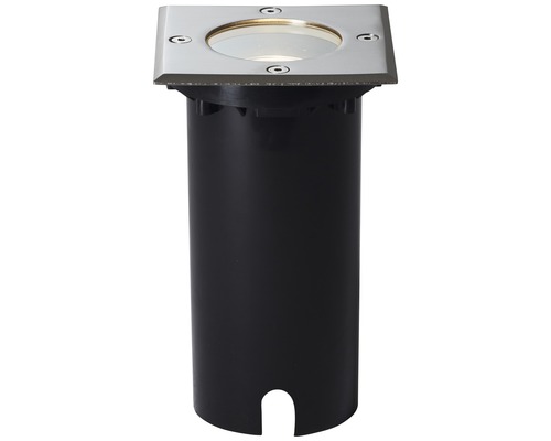 Zemní zapuštěné svítidlo se čtvercovým krytem