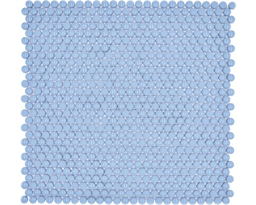 Skleněná mozaika zaoblená smalt mix modrá lesklá/matná