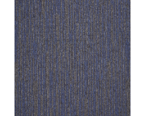 Kobercová dlaždice Ambition 83 šd.modrá 50x50 cm Kobercová čtvercová dlaždice s proužky