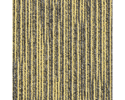 Kobercová dlaždice Ambition 151 žl.šedá 50x50 cm Detail koberce s vertikálním pruhovaným vzorem