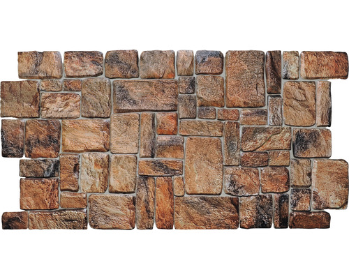 PVC panel Stone brown cubes 50x98 cm