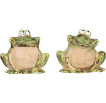 Dekorativní keramická figurka žáby do zahrady