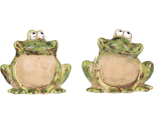 Dekorativní keramická figurka žáby do zahrady