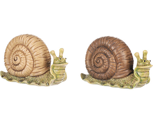 Dvě figurky šneků do zahrady