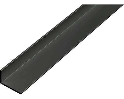 Alu L profil černý eloxovaný 20x10x1 mm, 1 m