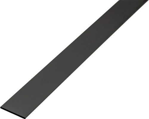 Plochá tyč hliník černá eloxovaná 15x2 mm, 1 m