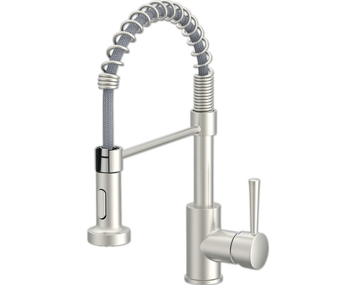 Dřezová baterie s flexibilním ramenem TIBER nerezová ocel 147207
